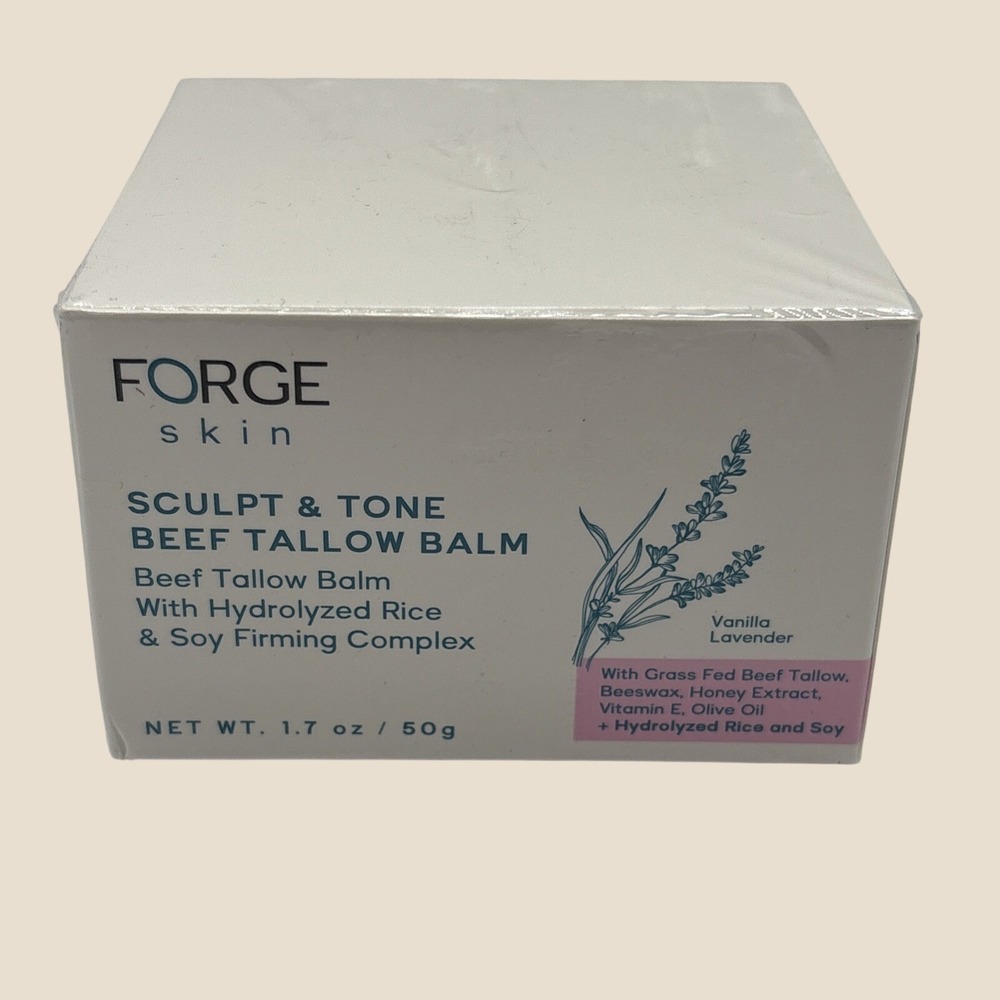 Forge Skin Sculpt & Tone Beef Tallow Balm Vanilla Lavender 1.7 oz Sealed